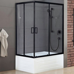 Royal Bath Душевой уголок RB 8120BP-T-BL 120х80х200 R