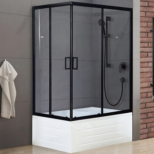 Royal Bath Душевой уголок RB 8120BP-T-BL 120х80х200 R