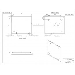 Зеркало LED 011 DESIGN 80