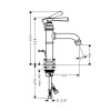 Смеситель для раковины Hansgrohe Axor Montreux AX 16 515 250 шлифованное золото