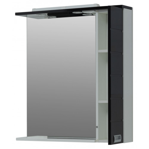 Зеркало-шкаф Aquanet Сити 85 00170560 белый / черный