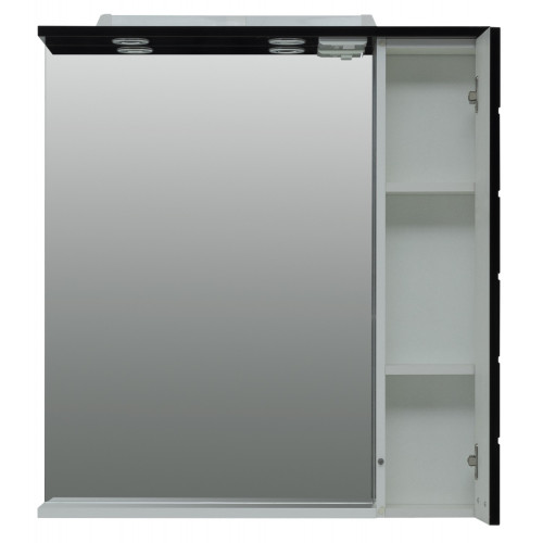 Зеркало-шкаф Aquanet Сити 85 00170560 белый / черный