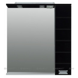 Зеркало-шкаф Aquanet Сити 85 00170560 белый / черный