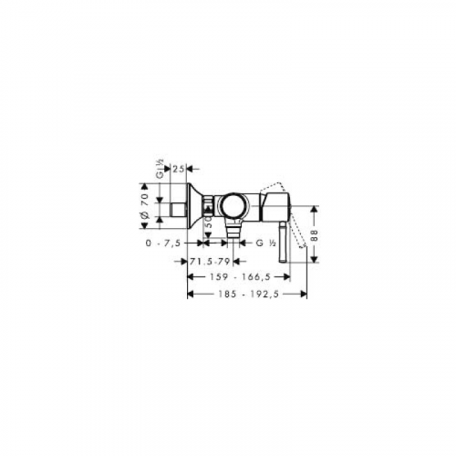 Смеситель для душа Hansgrohe Talis Classic 14161000