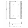 Gemy Душевая дверь Sunny Bay S28191C в нишу