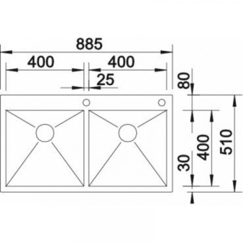 Кухонная мойка Blanco Zerox 400/400-IF/A