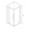 Душевой уголок RGW SV-34 06323499-11 90x90 см квадратный стекло прозрачное хром