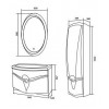 Зеркало 1Marka Cloud 60*90 Light, с подогревом