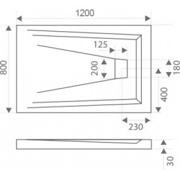 Good Door Поддон для душа Атриум 120x80 лэйси