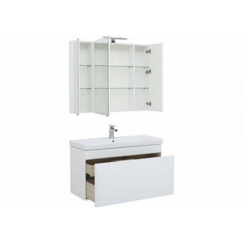 Aquanet Тумба с раковиной София 105 белая