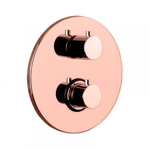 Смеситель с термостатом Paffoni Light LIQ019ROSE 273203 розовое золото