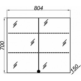 Aqwella Мебель для ванной Smart 80 дуб балтийский