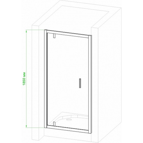 Royal Bath Душевая дверь в нишу HV-C-CH 90х185