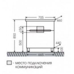 СанТа Мебель для ванной Лондон 70 напольная LED