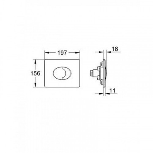Панель смыва для унитаза Grohe Skate Air 38506P00