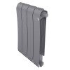 Радиатор биметаллический Royal Thermo Infinity 500 Silver Satin VR80 4 секции, нижнее подключение
