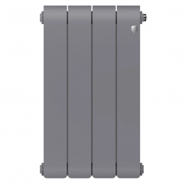 Радиатор биметаллический Royal Thermo Infinity 500 Silver Satin VR80 4 секции, нижнее подключение