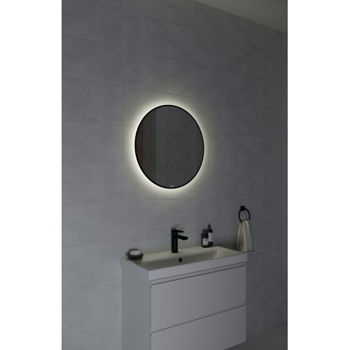 Зеркало ECLIPSE smart 60x60 в черной рамке
