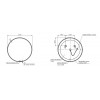 Зеркало ECLIPSE smart 60x60 в черной рамке
