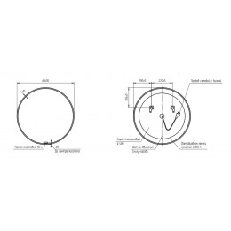 Зеркало ECLIPSE smart 60x60 в черной рамке