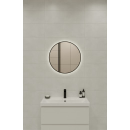 Зеркало ECLIPSE smart 60x60 в черной рамке