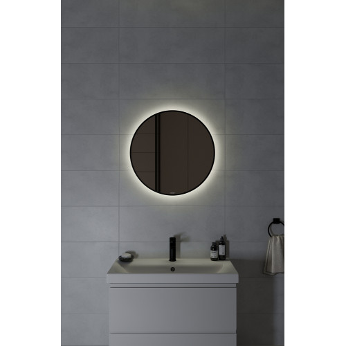 Зеркало ECLIPSE smart 60x60 в черной рамке