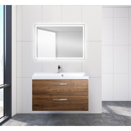 BelBagno Тумба с раковиной AURORA 900 Rovere Tabacco, ручки хром