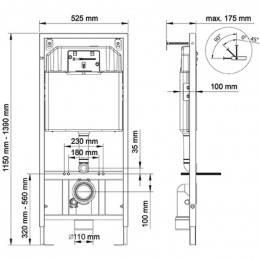 Инсталляция для унитаза Berges Novum 040000 без клавиши