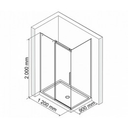 WasserKRAFT Душевой уголок Dinkel 58R07