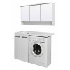 Runo Тумба с раковиной Лира 120 R белый