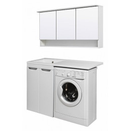 Runo Тумба с раковиной Лира 120 R белый