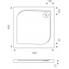 Good Door  Поддон для душа Квадро 80x80