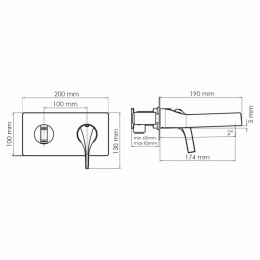 Смеситель для раковины WasserKRAFT Sauer 7130 золото