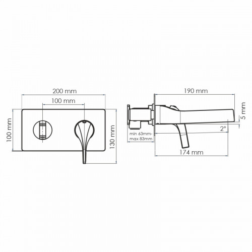 Смеситель для раковины WasserKRAFT Sauer 7130 золото
