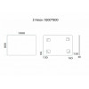 Misty Зеркало Неон 3 LED 100x80 сенсор на корпусе