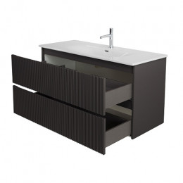 BelBagno Тумба с раковиной Uno 120 подвесная Темно-Серый матовый с раковиной BB-8099-120