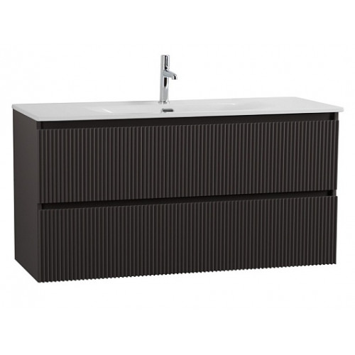 BelBagno Тумба с раковиной Uno 120 подвесная Темно-Серый матовый с раковиной BB-8099-120