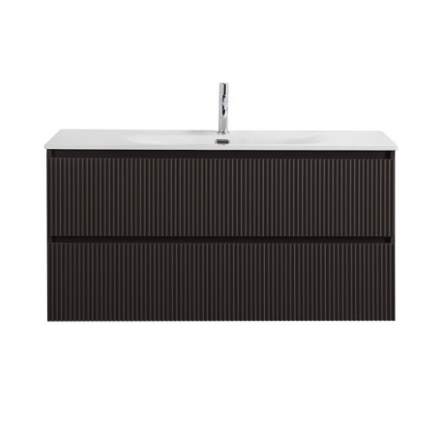 BelBagno Тумба с раковиной Uno 120 подвесная Темно-Серый матовый с раковиной BB-8099-120