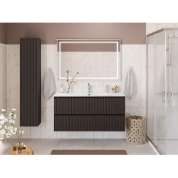 BelBagno Тумба с раковиной Uno 120 подвесная Темно-Серый матовый с раковиной BB-8099-120