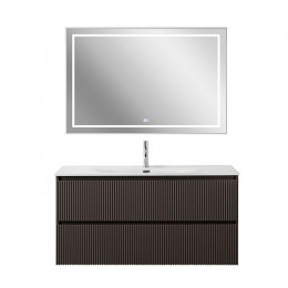 BelBagno Тумба с раковиной Uno 120 подвесная Темно-Серый матовый с раковиной BB-8099-120