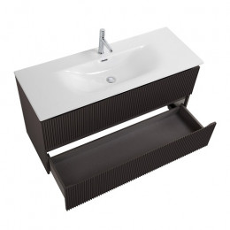 BelBagno Тумба с раковиной Uno 120 подвесная Темно-Серый матовый с раковиной BB-8099-120