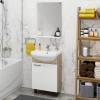 Onika Мебель для ванной Эко 52.10 Black белая/дуб сонома