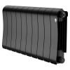 Радиатор биметаллический Royal Thermo Infinity 300 Noir Sable 10 секций, боковое подключение