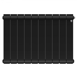 Радиатор биметаллический Royal Thermo Infinity 300 Noir Sable 10 секций, боковое подключение