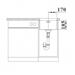 Мойка кухонная Blanco Solis 340-U 526115 хром