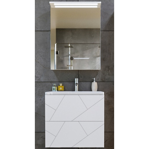 Бриклаер Мебель для ванной Кристалл 60 белая