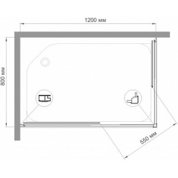 Royal Bath Душевой уголок HPD-C 120х80х185