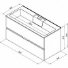 Aquanet Тумба с раковиной Алвита 100 белая