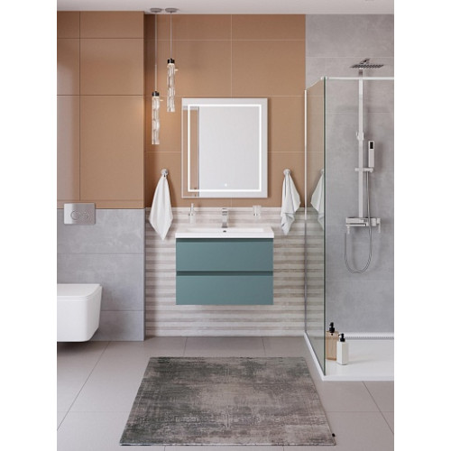 BelBagno Тумба с раковиной Kraft 75 подвесная Голубой матовый
