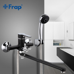 Смеситель для ванны Frap F2242 черный/хром